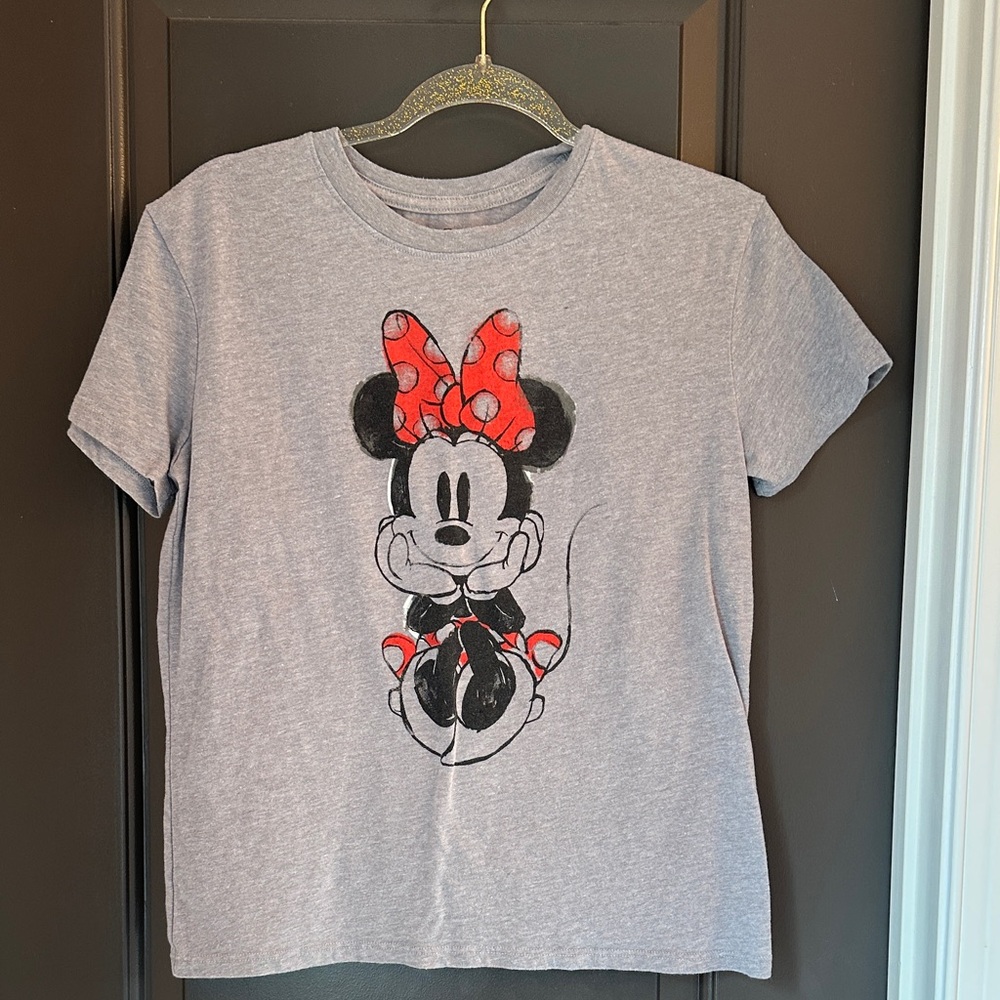 Disney Gray‎ Tee with Minnie Mouse